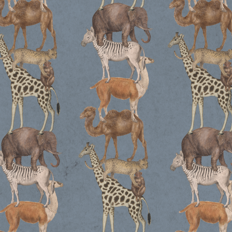STACKING WILD ANIMALS BLUE €45.00m2