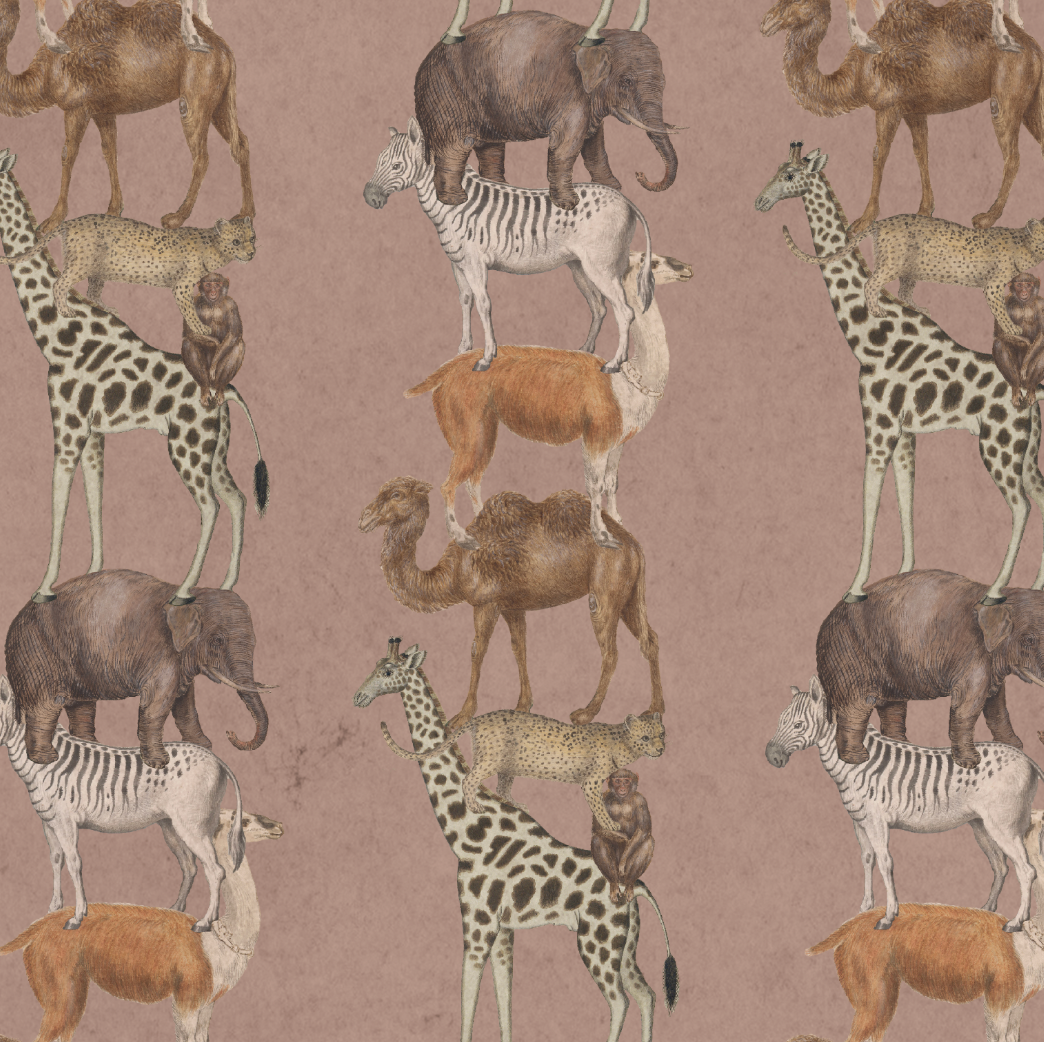 STACKING WILD ANIMALS BABY PINK €45.00m2