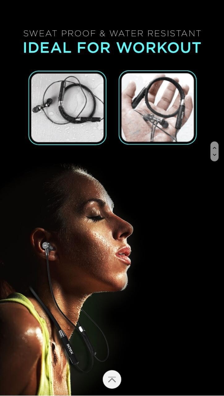 Intex. MUSIQUE FLEXI WIRELESS HEADPHONES