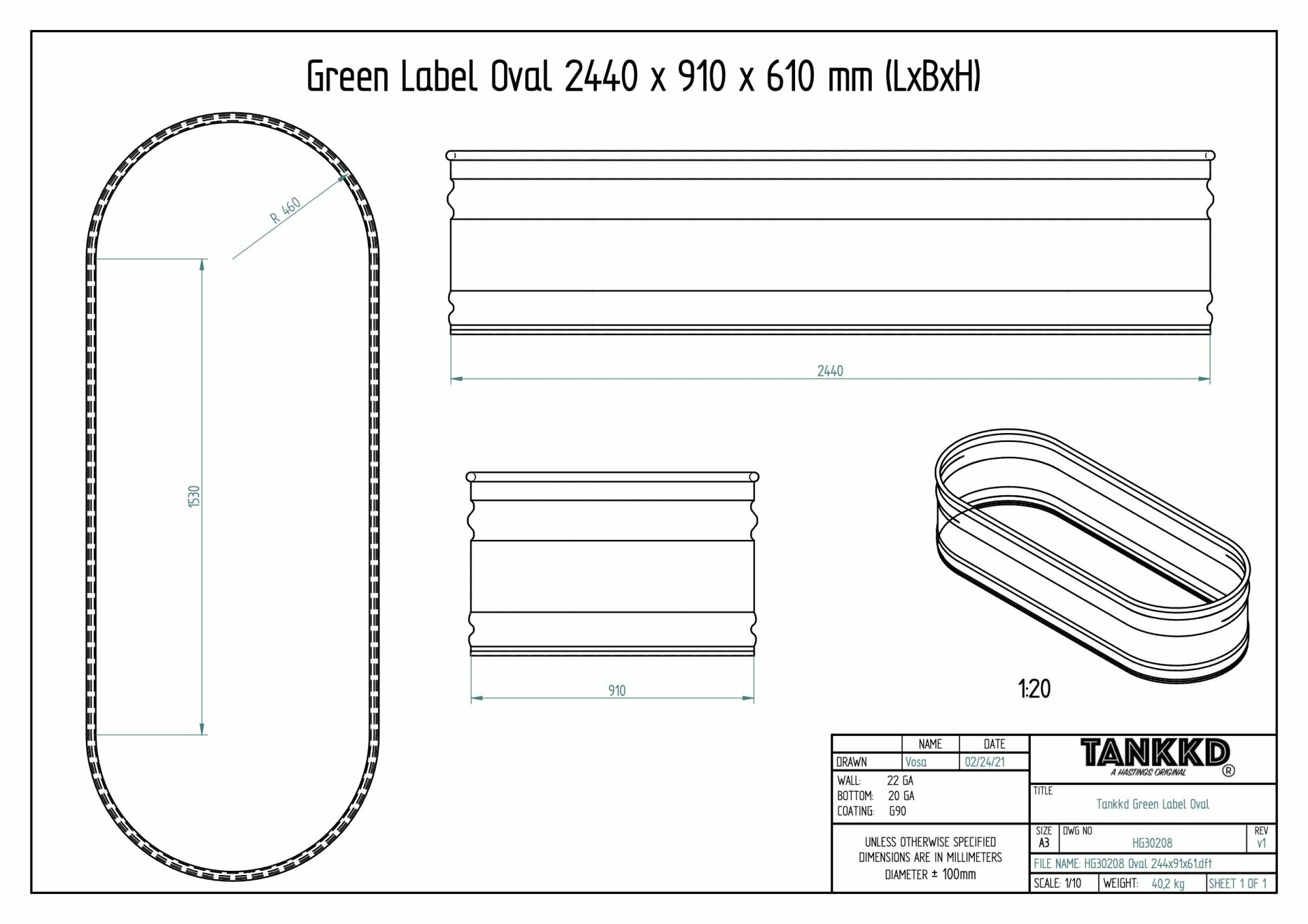 Größe XXL* - 240 x 90 cm