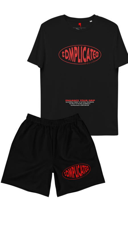 LavishWear | Complicated Red - Shorts Set