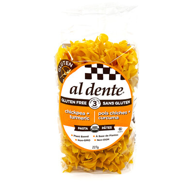 Pasta by Al Dente: Gluten Free Chickpea and Turmeric