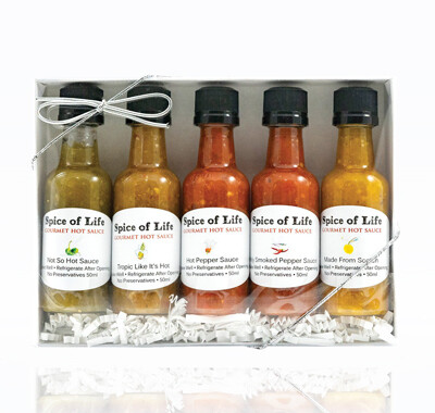 Spice of Life Gourmet Hot Sauce: Mini Five-Pack