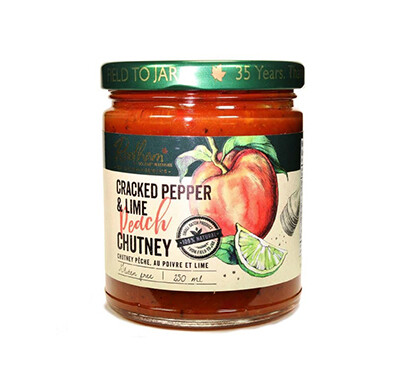 Rootham Gourmet Preserves: Cracked Pepper Lime Peach Chutney