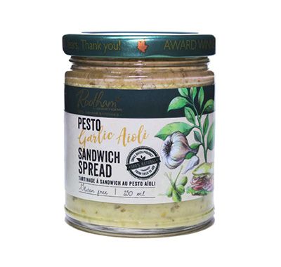 Rootham Gourmet Preserves: Pesto Garlic Aioli Sandwich Spread