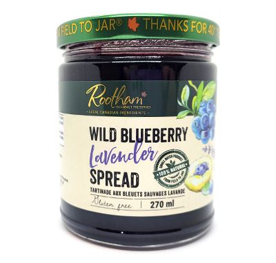Rootham Gourmet Preserves: Wild Blueberry Lavender Spread Rootham Gourmet Preserves: Wild Blueberry Lavender Spread