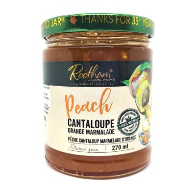 Rootham Gourmet Preserves: Peach Cantaloupe Orange Marmalade