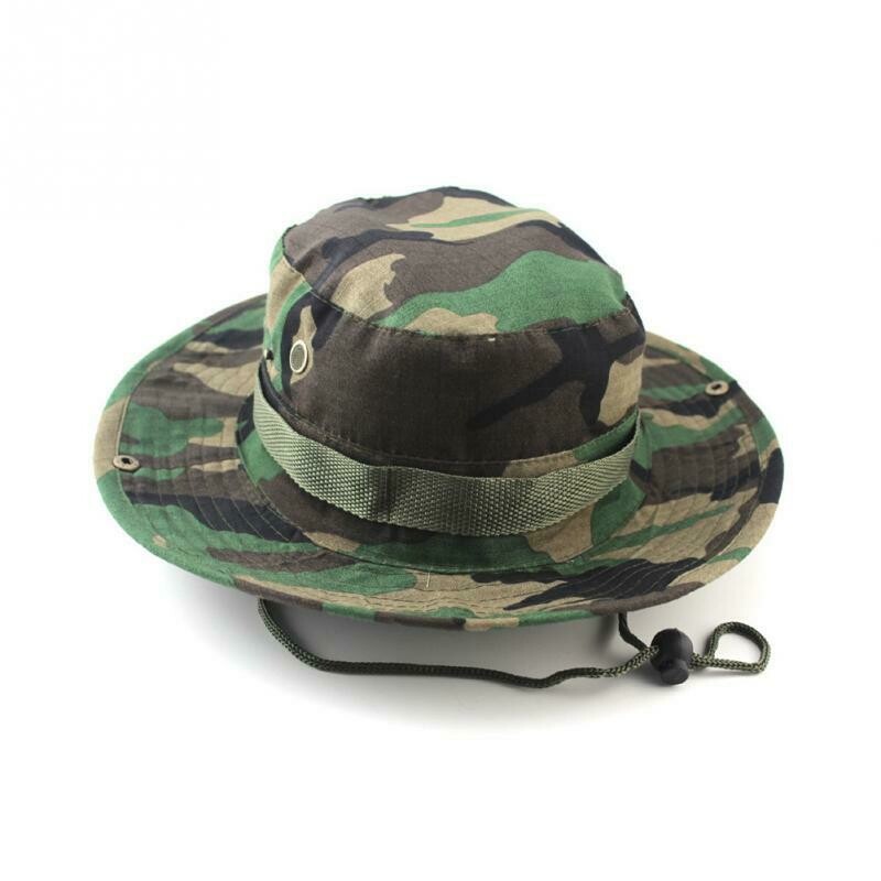 Unisex Cotton Bucket Camouflage Hat