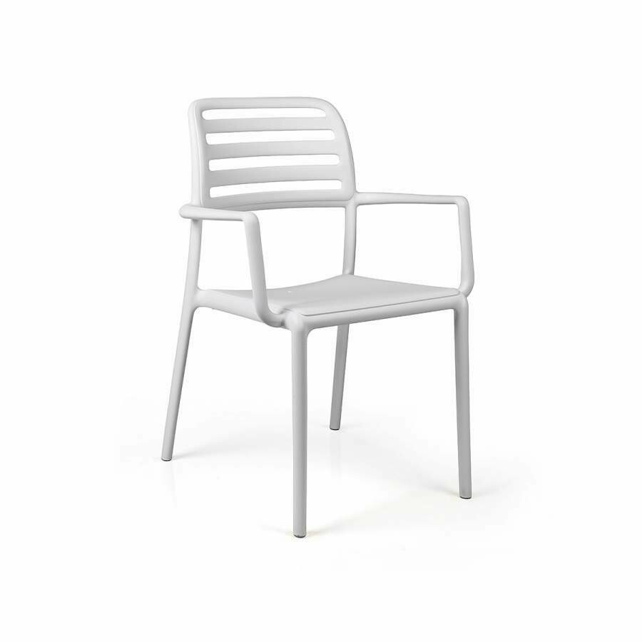 Costa sedia con braccioli - Nardi, Colorazioni disponibili: Bianco