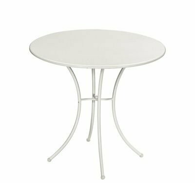 Pigalle Ø 80 tavolo - Emu, Colorazioni disponibili: Bianco Lucido
