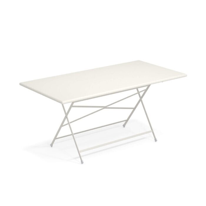 Tavolo pieghevole Arc En Ciel 160x80 - Emu, Colorazioni disponibili: Bianco Opaco