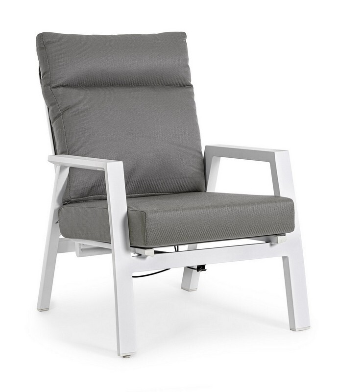 Poltrona reclinabile Kledi, Colori disponibili: Bianco