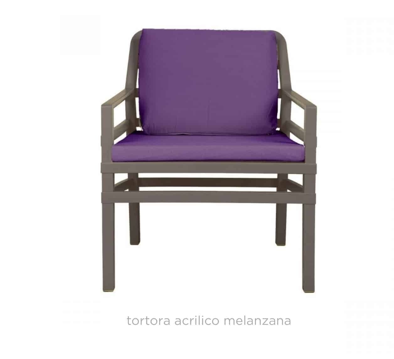 Poltrona Aria - Nardi, Colorazioni disponibili: TORTORA melanzana