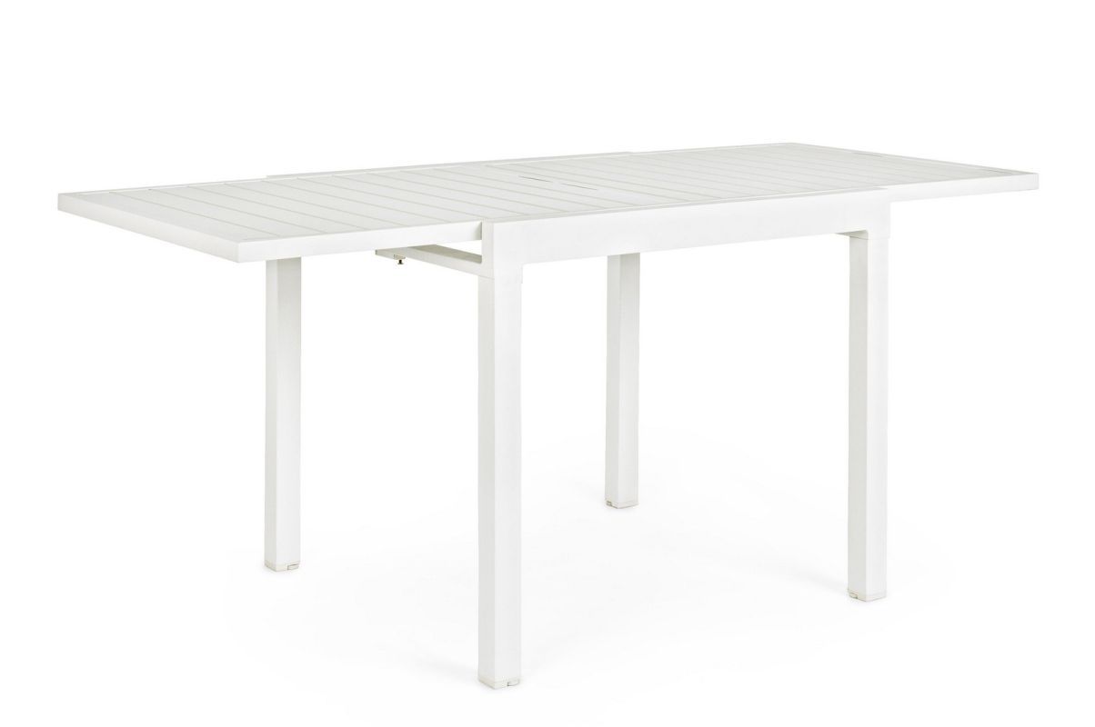 Tavolo allungabile Pelagius 83-166x80 - Extensibile - Bizzotto YK11 / YK13, Colorazioni disponibili: Bianco YK11