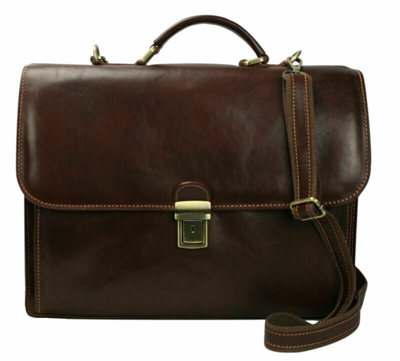 BORSA PORTA DOCUMENTI / PC 2 SCOMPARTI +2 IN CUOIO B43 BORSA PORTA DOCUMENTI / PC 2 SCOMPARTI +2 IN CUOIO B43