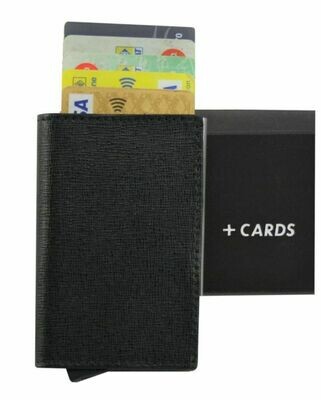 PORTA CREDIT CARDS RFID BLOCK IN PELLE SAFFIANO C104