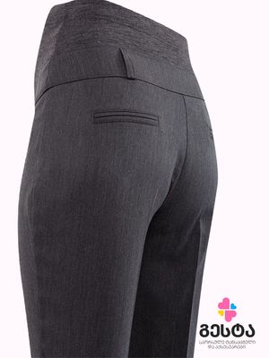 ნაჭრის კლასიკური საორსულე შარვალი BOOTCUT