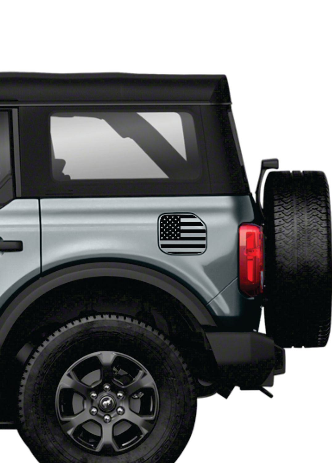 Bronco 2021-25  American Flag Fuel Door Decal