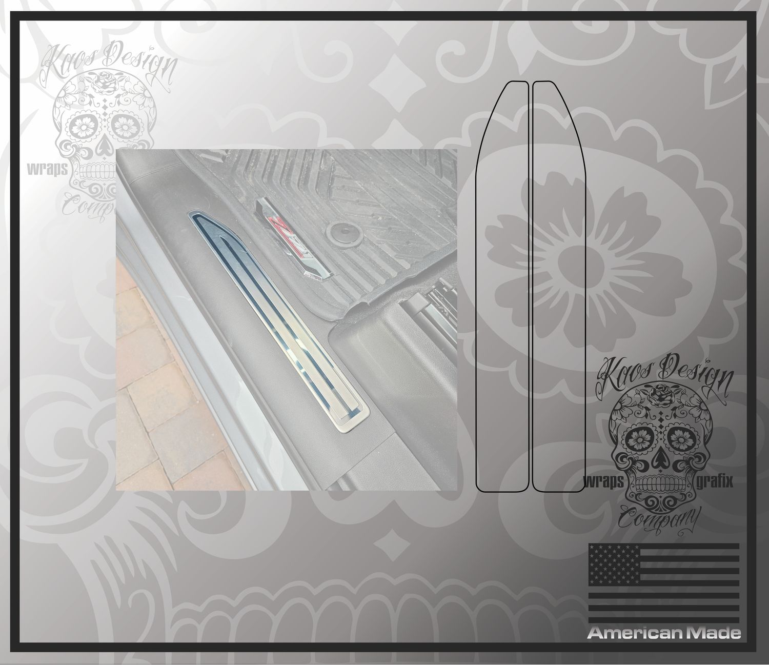 Chevy Silverado GMC Siera sill plate protection film