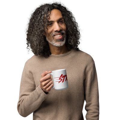 Streets Red distressed 15oz mug