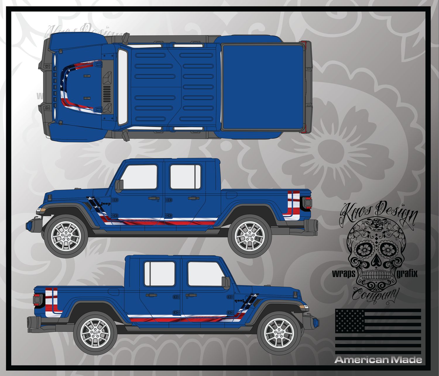 Jeep Gladiator Scrambler Stripe kit