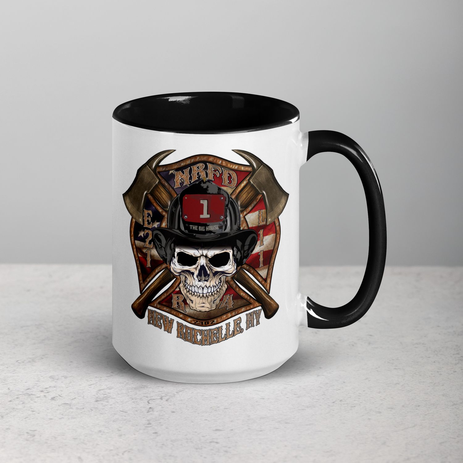 NRFD Big House 15oz mug w/ colored inside