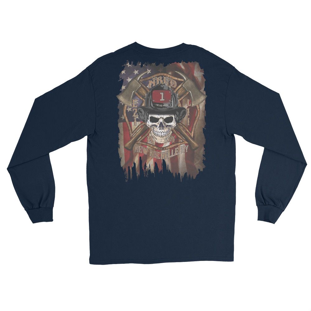 NRFD Big House Long Sleeve T  with Flag