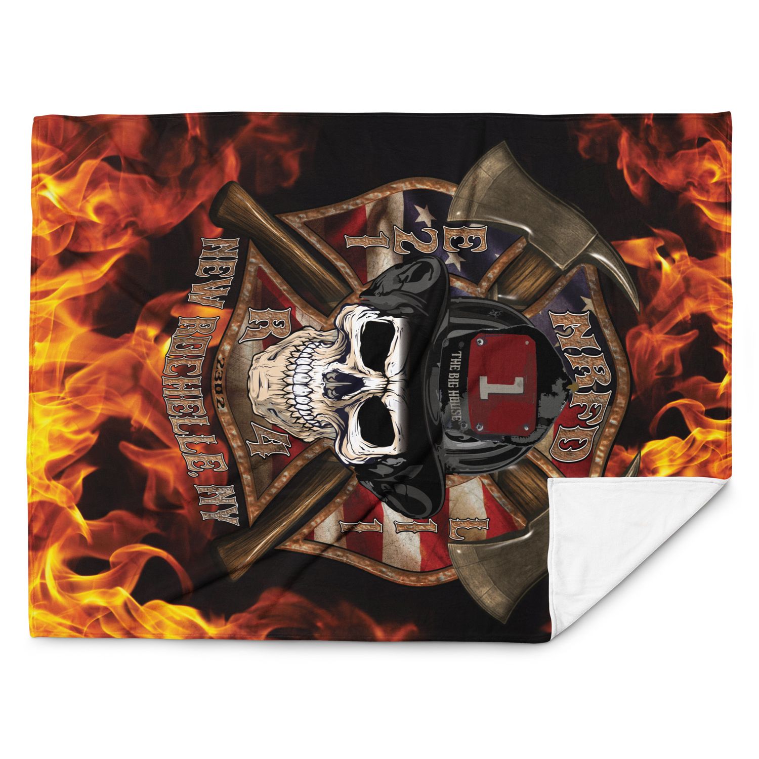 NRFD  60"x80" Throw Blanket flames