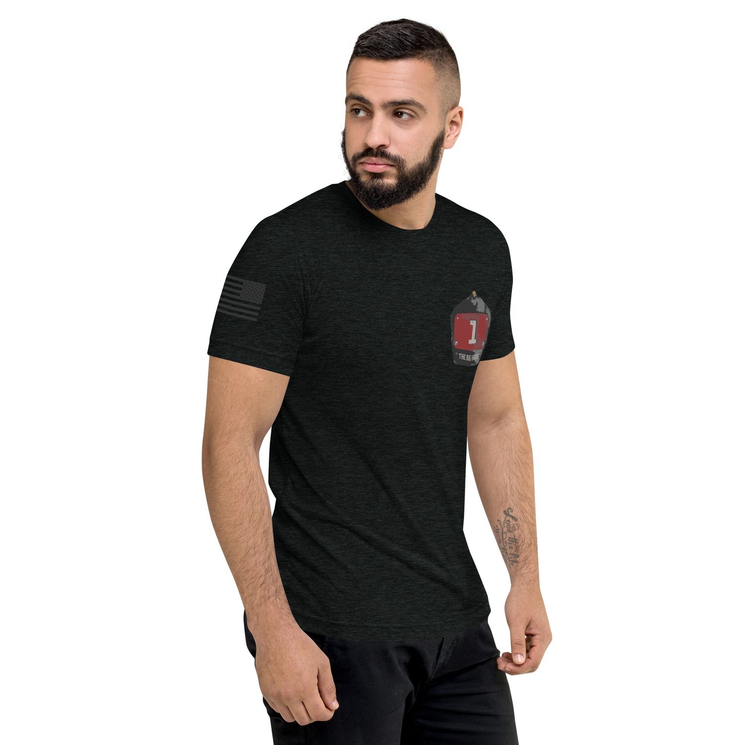 NRFD Big House Premium plus T w flag and flag on right sleeve