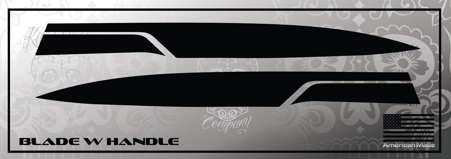 Chevrolet Silverado LT/Zr2 2022-25 Trail Boss hood scoop side blade decal