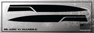 Chevrolet Silverado LT/Zr2 2022-25 Trail Boss hood scoop side blade decal