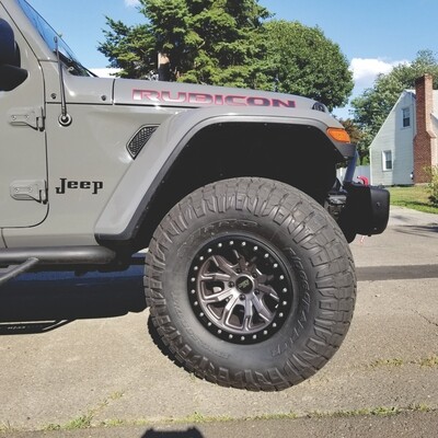 Retro Jeep log fender decal emblem
