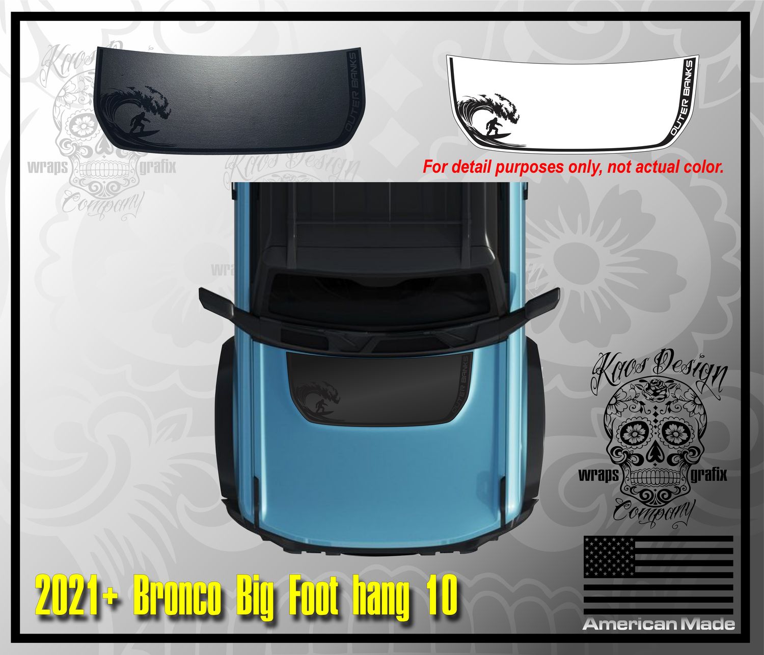 Bronco Hood Decal