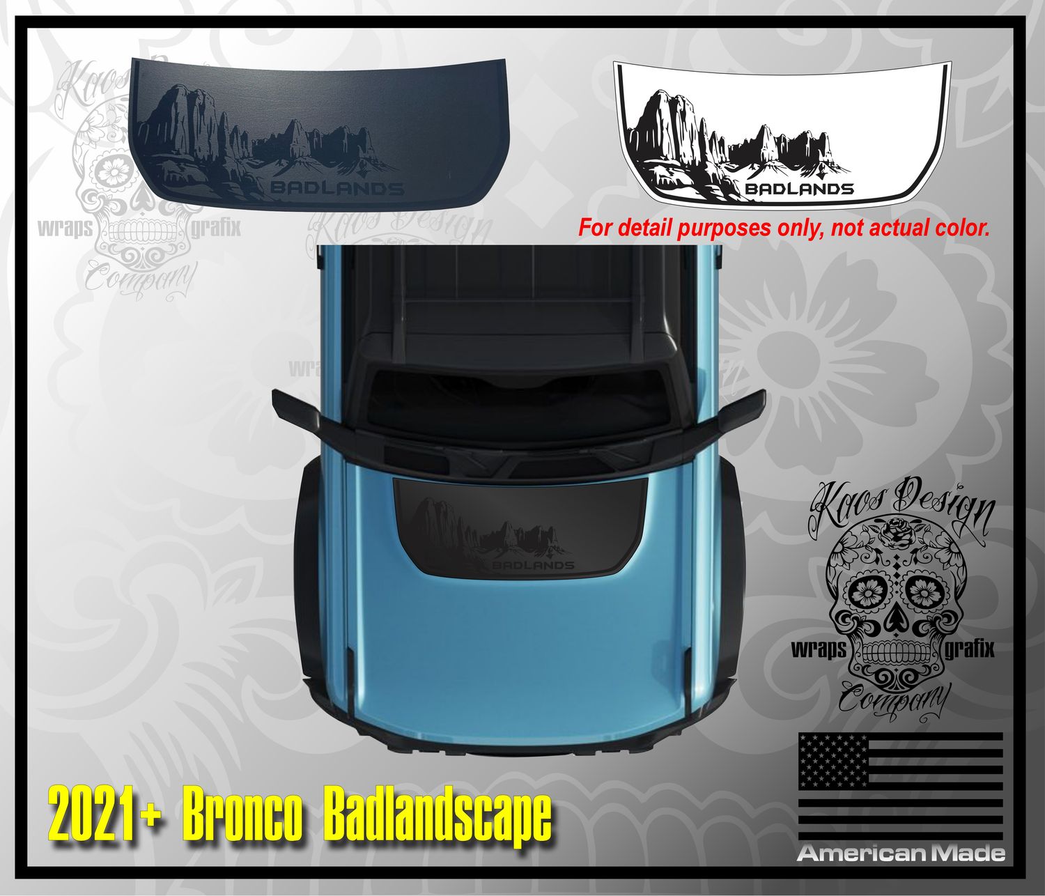 Bronco Hood Decal
