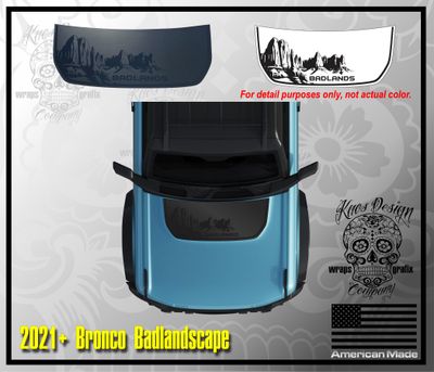 Bronco Hood Decal