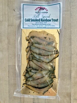 4oz. Dill Style Cold Smoked Rainbow Trout