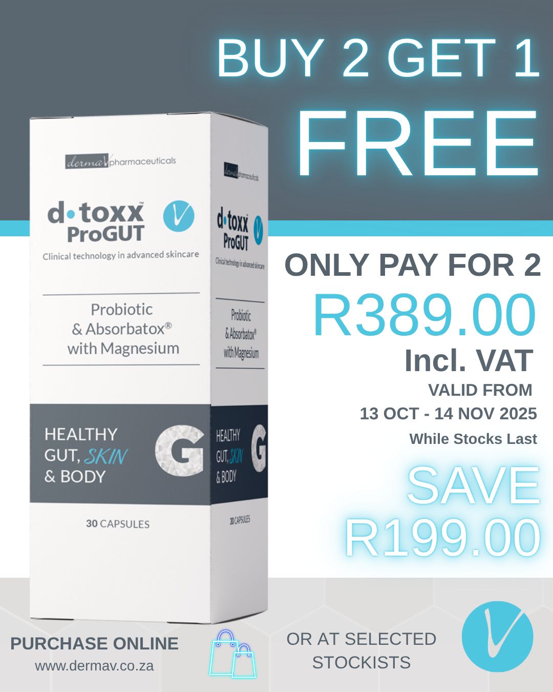 d.toxx™ ProGUT Bundle - Buy 2 Get 1 Free