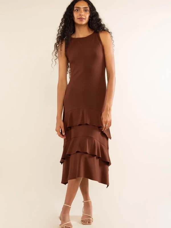 Delphi Tiered Ruffle Dress