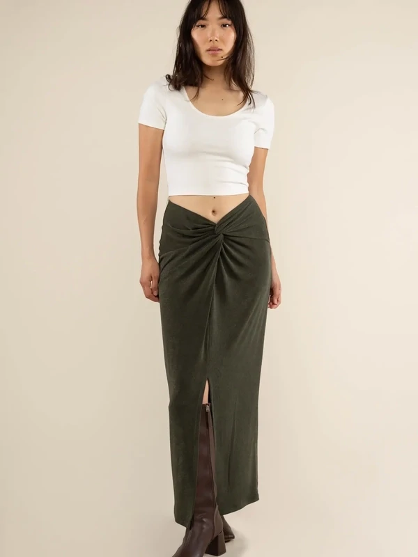 Gaia  Front Twist Skirt