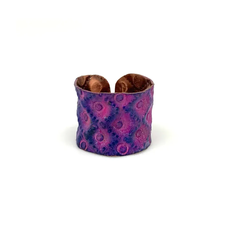 Copper Patina Adjustable Cuff Ring