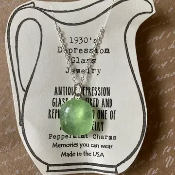 Antique Depression Glass Jewelry