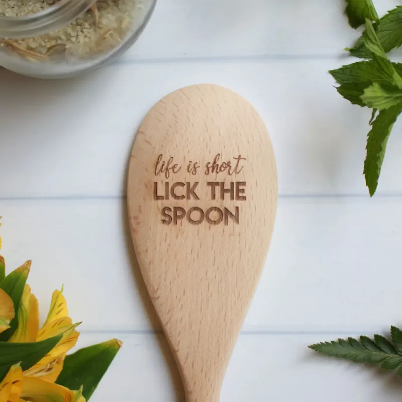 Lick the Spoon Wooden Spoon