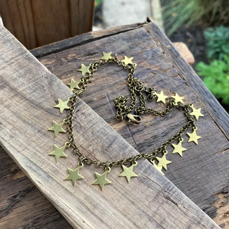 Brass Star Choker