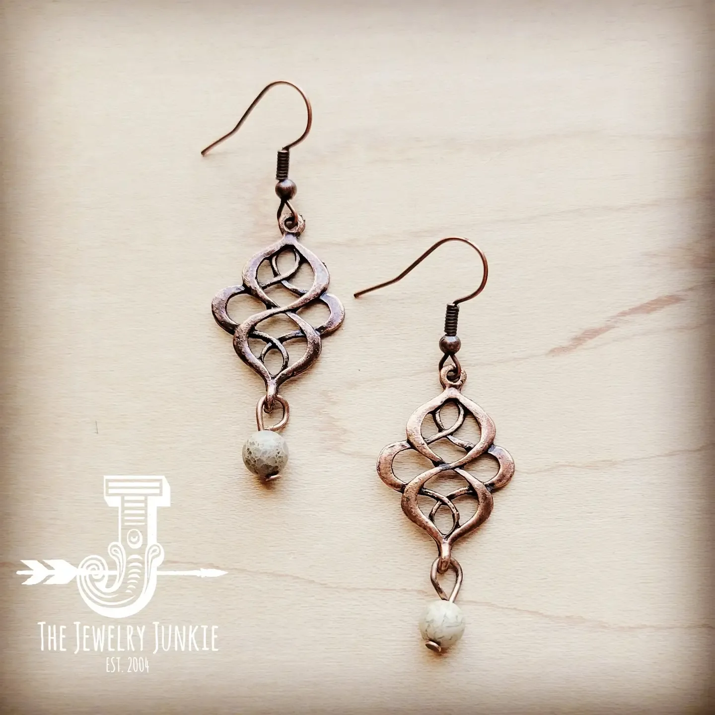 Aqua Terra Scroll Drop Earrings