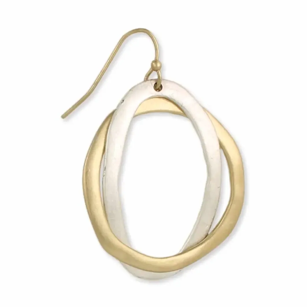 Mixed Metal Linked Earrings
