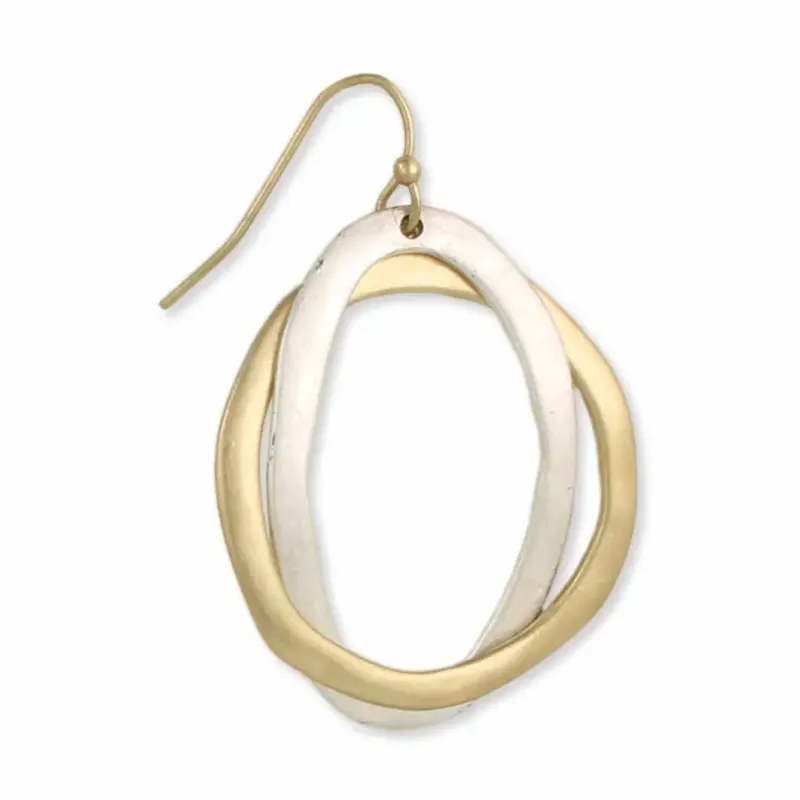 Mixed Metal Linked Earrings