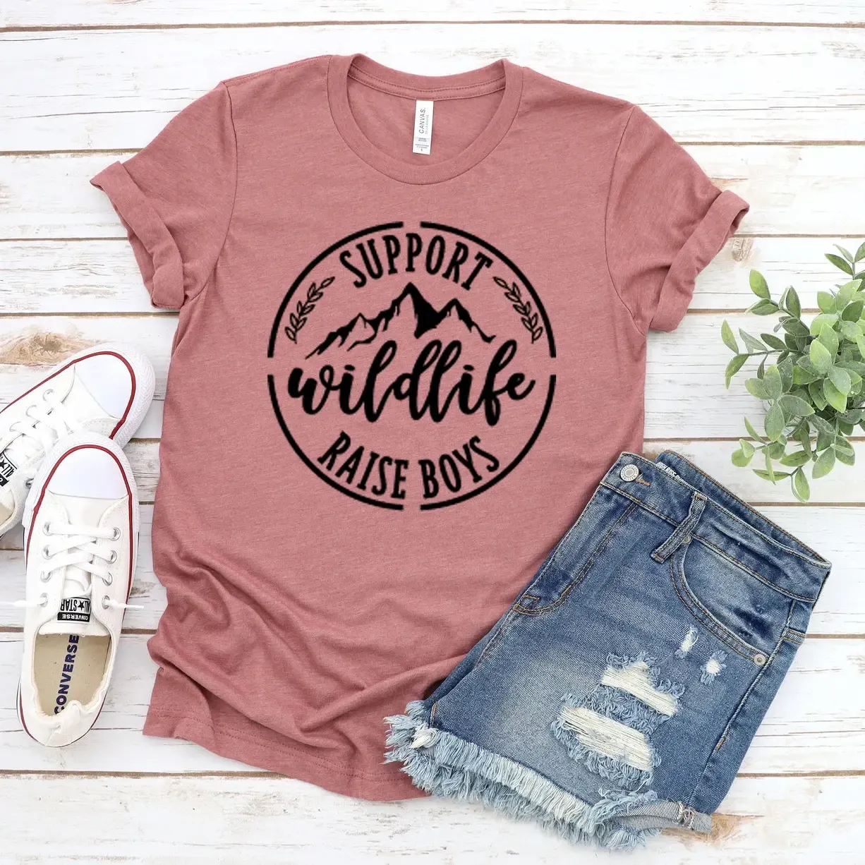 Graphic Tees - Support Wildlife Raise Boys