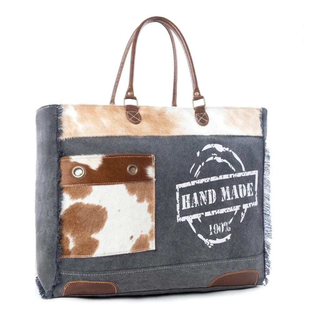 100% Handmade Print Weekender Bag - Handmade Print
