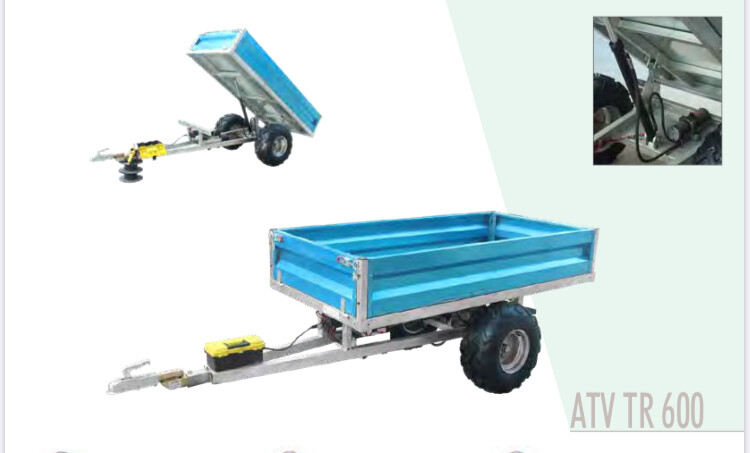 GEO AGRIC ATV TR 600 RIMORCHIO RIBALTABILE PER ATV