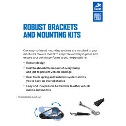 ADATTATORI PER MONTAGGIO CINGOLI PER ARGO - TRACK SYSTEM ATV ADAPTER KIT
